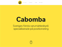 Tablet Screenshot of cabomba.se